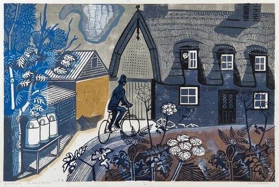 Road to Thaxted 
by Edward Bawden 1956