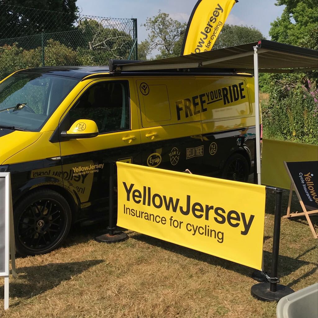 YellowJerseyUK's tweet photo. 🎵 ready for the weekend 🎵
Getting set up ready for @CastleTriathlon #FestivalofEndurance and it’s going to be a scorcher! We’ve got a special offer on and prizes to be won so make sure to pop down to the stand https://t.co/7k188hKFqz