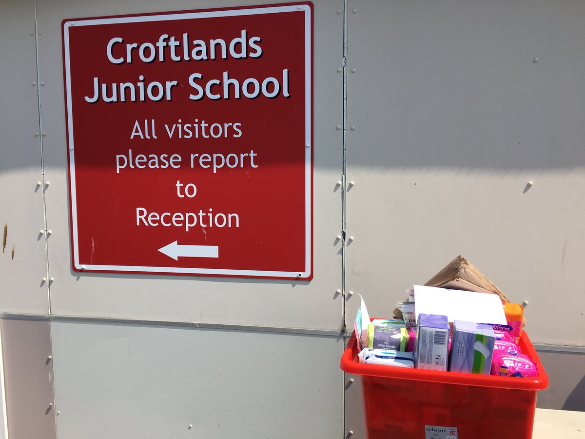 RedboxBarrow's tweet photo. Last box of the day, our 24th box in total, found its way to Croftlands Junior School in Ulverston #RBP #periodprojects #periodpoverty #community https://t.co/SDwHplizcB