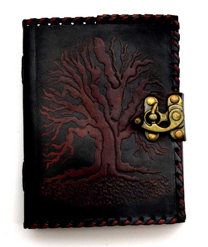 NEW! Black #TreeofLife #LeatherJournal w/ Latch- #BOS #BookofShadows #BlankJournal #SpellBooks #GrimoirePages #Witchcraftbooks #wiccanspellbooks
ow.ly/Grnd30ktkss  More In Stock! View Them Now!