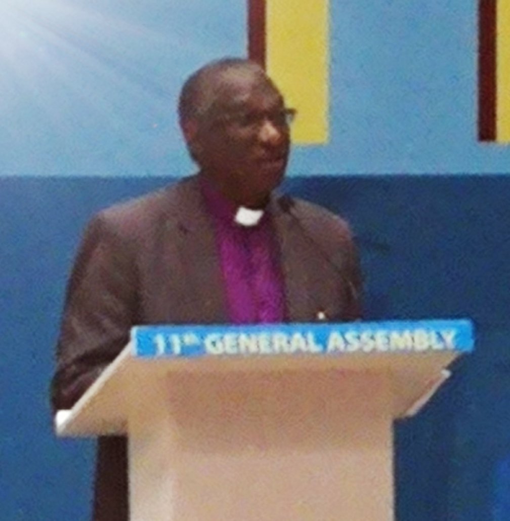 ChristophSYatt1's tweet photo. ELCT Presiding Bishop Rt. Rev. Shoo delivering the sermon of the closing ceremony @AaccCeta #11thGA #DignityFirst https://t.co/AMW8zPOSRV