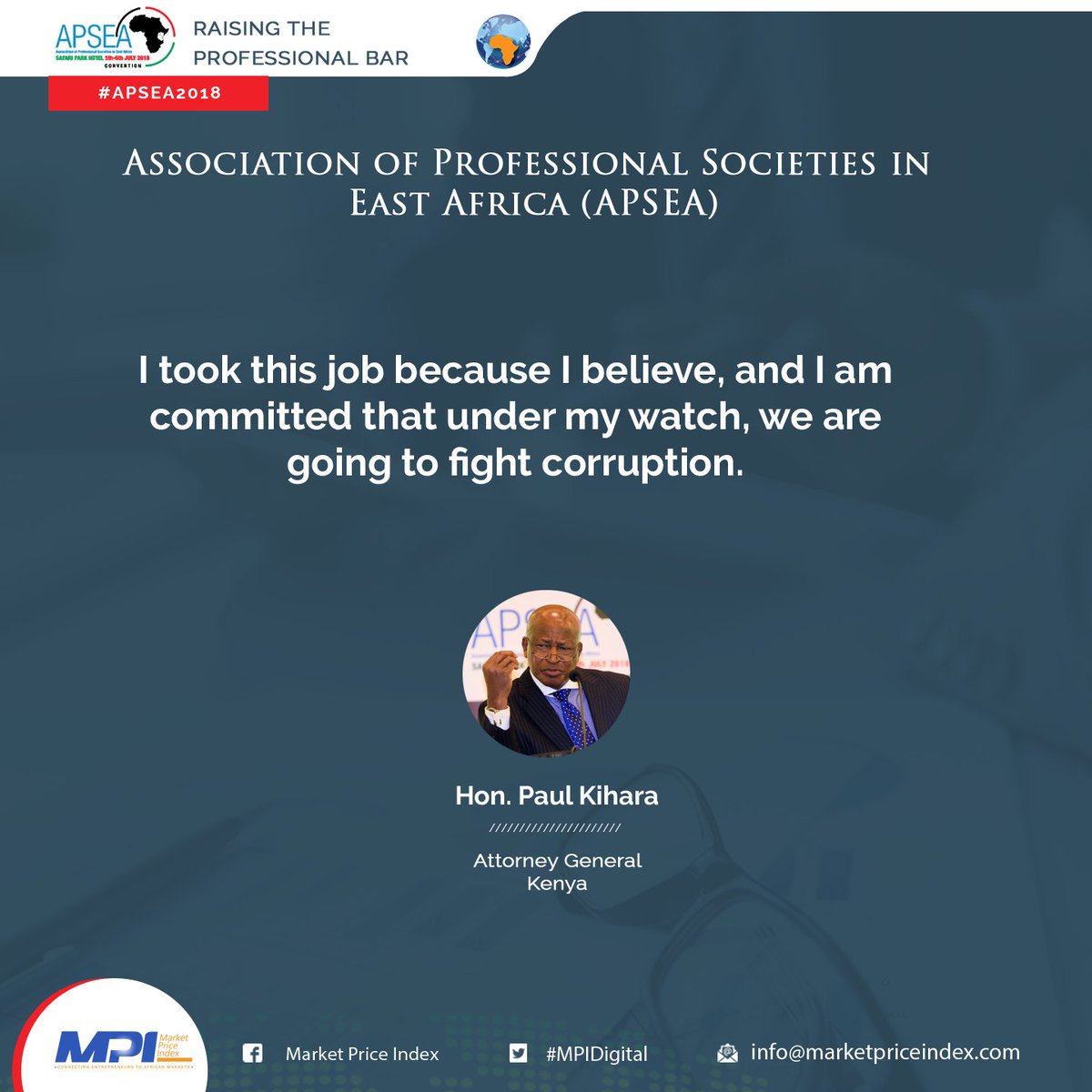 Vikmedia_'s tweet photo. "I took this job because I believe, and I am committed that under my watch, we are going to fight corruption." @AGsKenya @apseakenya cc @KICDKenya @TSCKenya @AGOfficeKenya @ODPP_KE @EACCKenya @lawsocietykenya @MediaCouncilk @KCA_KENYA #APSEA2018 #MPIDigital https://t.co/Mb830DwC4e