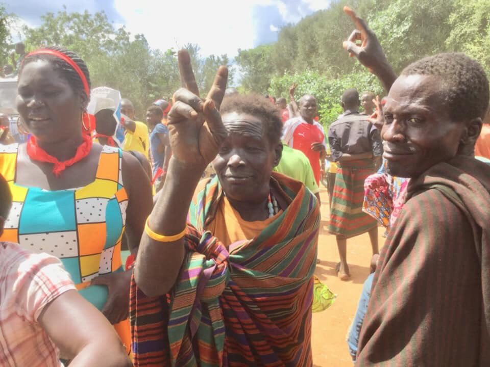 ShawnMubiru's tweet photo. Very powerful pictures from Kotido as the People’s President @kizzabesigye1 campaigns for the FDC candidates there! Thanks to the FDC SG @NandalaMafabi for preparing the way! #VoteFDC https://t.co/yKJyiY3FXa