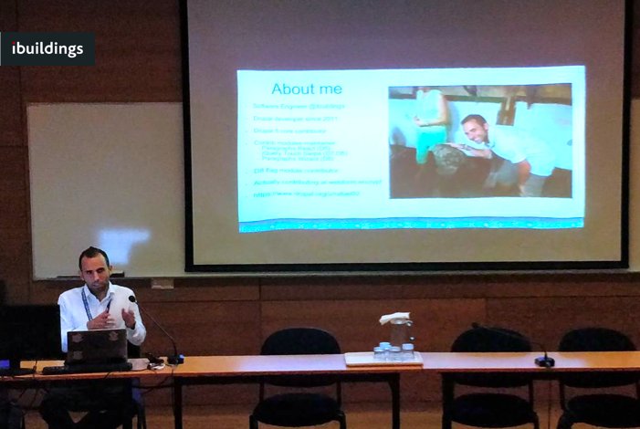 wearehinto's tweet image. #Live dai #DrupalDeveloperDays, il nostro @Raphaelnaples , Software Engineer di #IbuildingsItalia, pronto ad iniziare il suo speech sull’ #EntityValidationApi! Un piccolo contributo per accrescere le conoscenze della grande Community #Drupal!