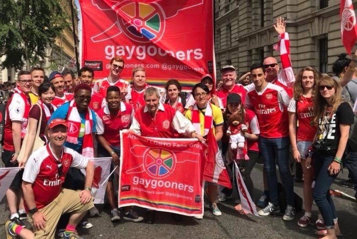 🏳️‍🌈 Best wishes to @GayGooners – the largest LGBT+ fan group of any football club in the world
 
Today, they're marching with @octopus_energy and will be raising money for @AFC_Foundation and @AlbertKennedyTr 👏

#PrideinLondon #PrideMatters #Pride2018