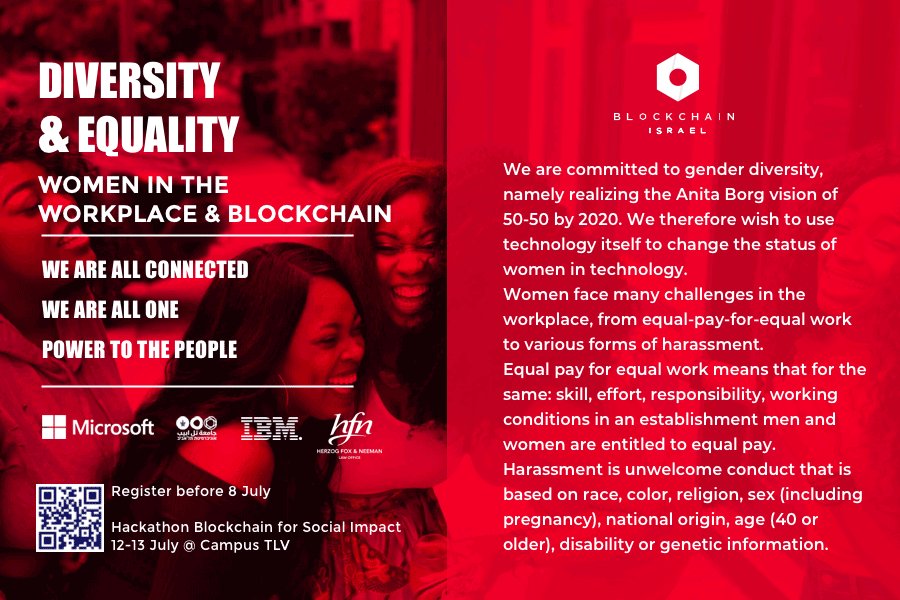 blockchainILorg's tweet photo. Blockchain Israel's challenge is designed specifically to address the needs of tech entrepreneurs across several different industries and technologies. Registration closes 8 July: https://t.co/sE7OZIvQQd #diversity #equality #blockchain #socialimpact #blockchainisrael https://t.co/UuSTnrRURd
