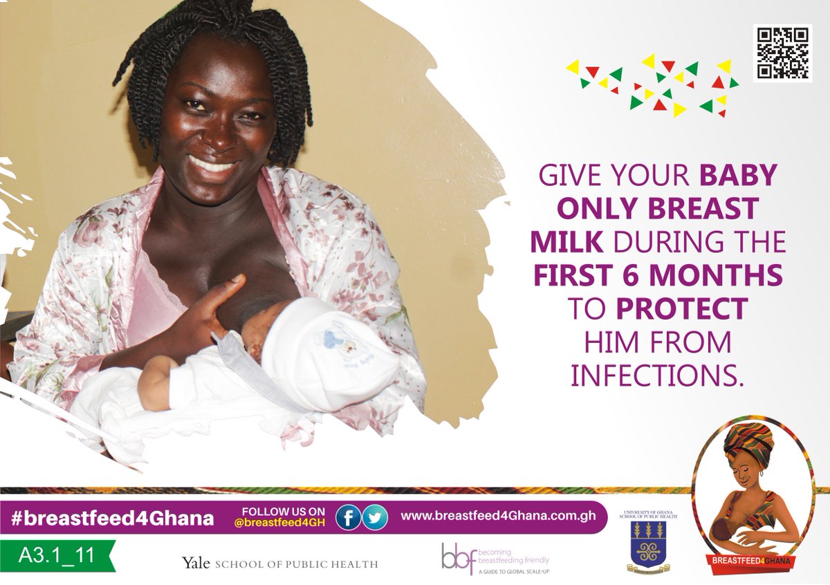 breastfeed4GH's tweet photo. Give your baby only #breastmilk during the first 6 months to protect him from infections.

Visit our website to learn more: https://t.co/j2mPzcntsL #breastfeed4Ghana #breastfeeding #Ghana https://t.co/EWsXbeBspb
