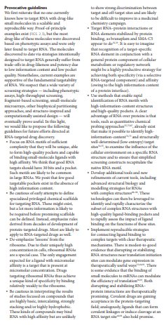 Principles for targeting RNA with drug-like small molecules go.nature.com/2zeDI8x
