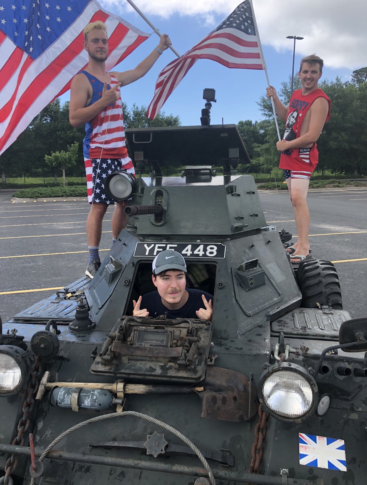 MrBeast on Twitter "Only in America can you rent a tank and drive it