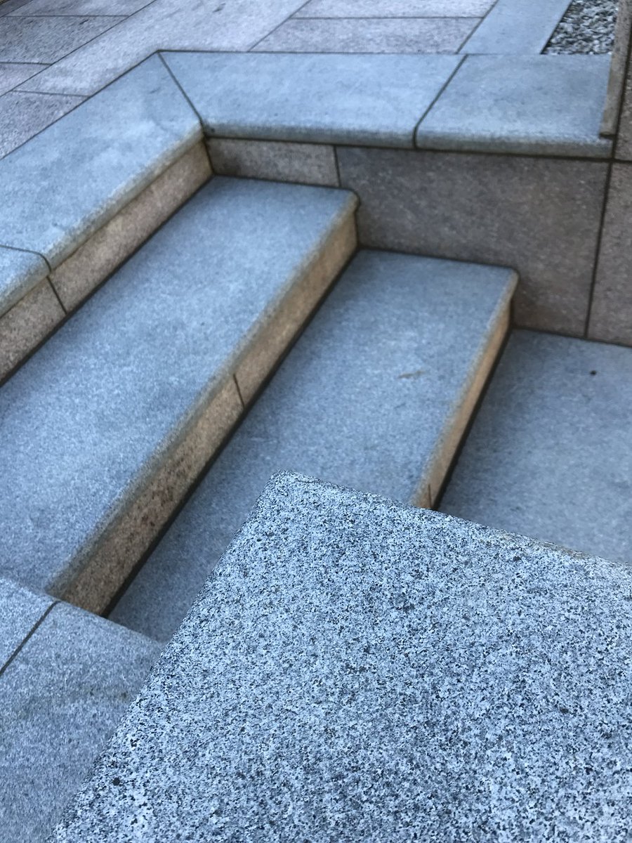 VisionLandscap2's tweet image. CED Stone, Pink/Blue Grey Granite Patio and Steps