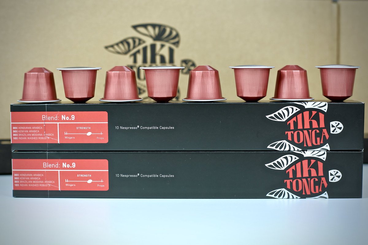 tikitongacoffee's tweet photo. 📯NEW CAPSULES ALERT: our craftsmen at the roasters have been hard at work with these!
100% recyclable, in Aluminium for the perfect extraction. In all 4 of our distinctive blends. 
https://t.co/hW1KyeSJJS

RT for a chance to win the “FULL HOUSE”!
(*Nespresso compatible) https://t.co/KcoLlRI9uw