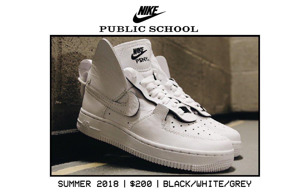 EZYeezyUS's tweet photo. PSNY Nike Air Force 1 High is looking to release is 3 different color ways this Summer 2018. Retail will be $200. The picture featured below is the Friends &amp; Family edition. Stay tuned for details. https://t.co/QOdCeN9WNX
