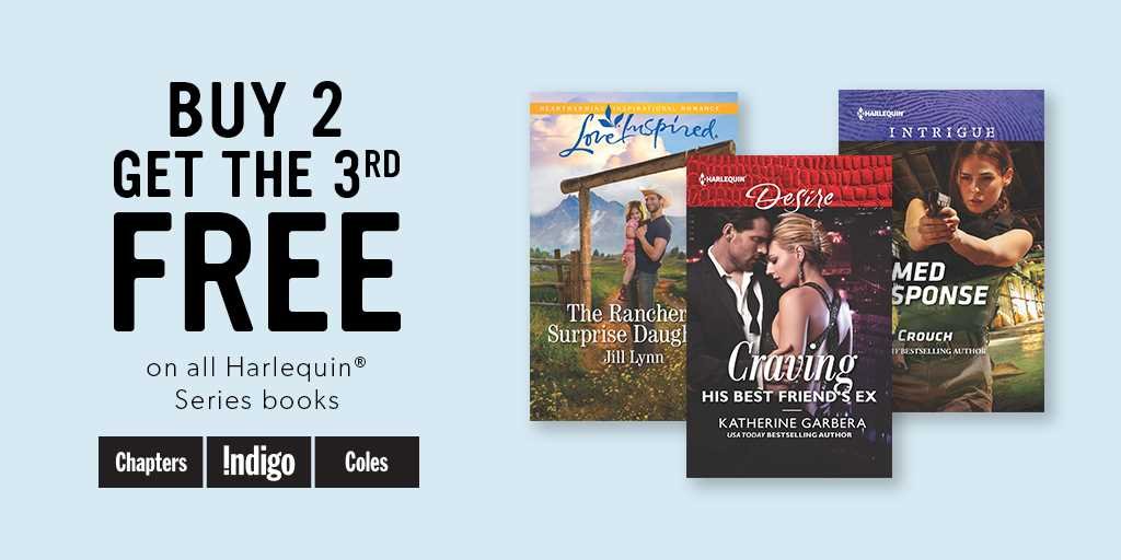 Come in today to stock up on some summer reading. All Harlequin Series books are now buy 2 get the 3rd free!