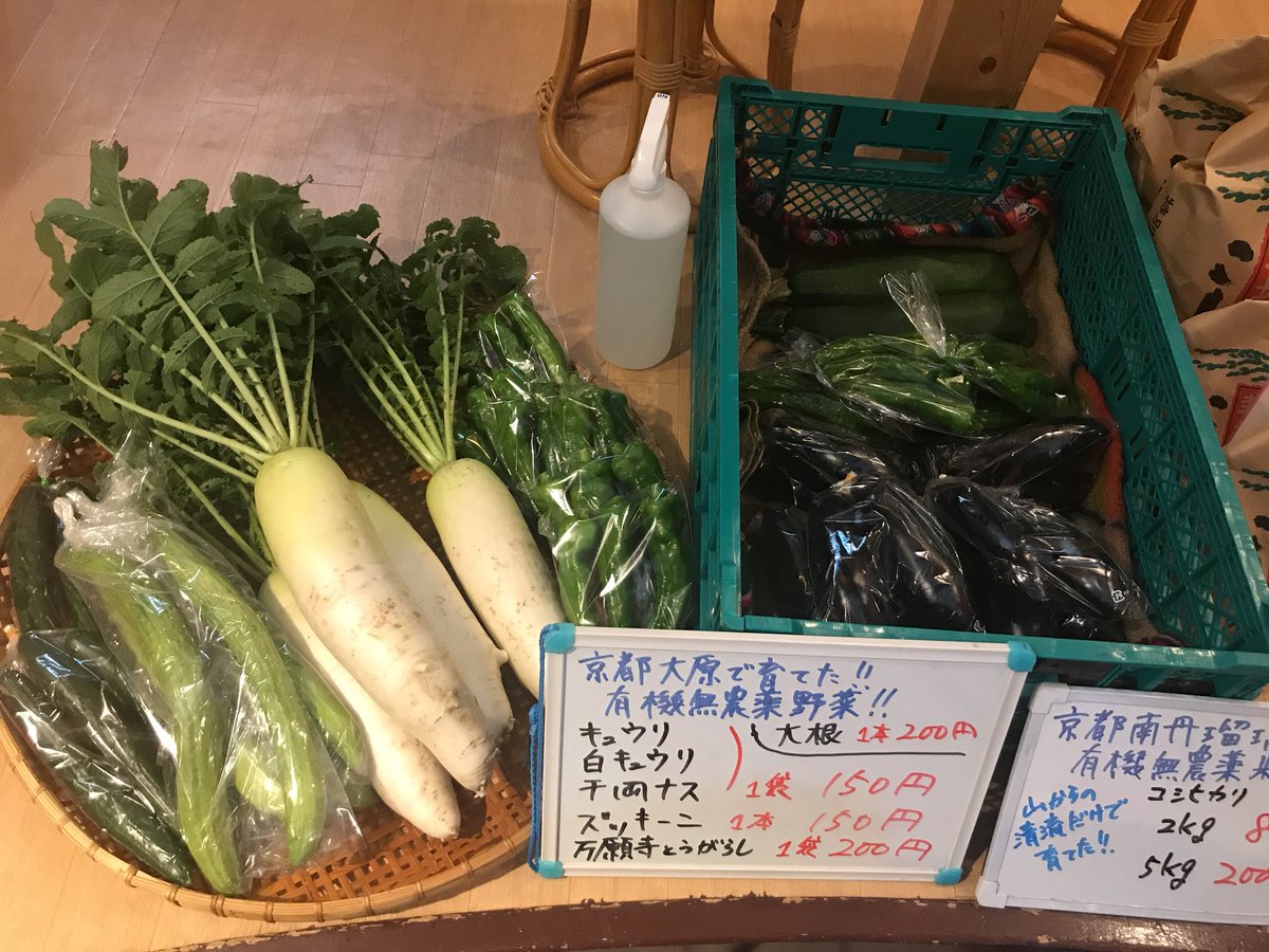 サウナの梅湯 朝風呂ですよ 大雨の京都でしたが ようやく落ち着いてきたようです 大原で育てた野菜 が届いております しかもスーパーで買うより安いお値段 金曜の夜入荷なので 土曜の朝風呂がチャンスです