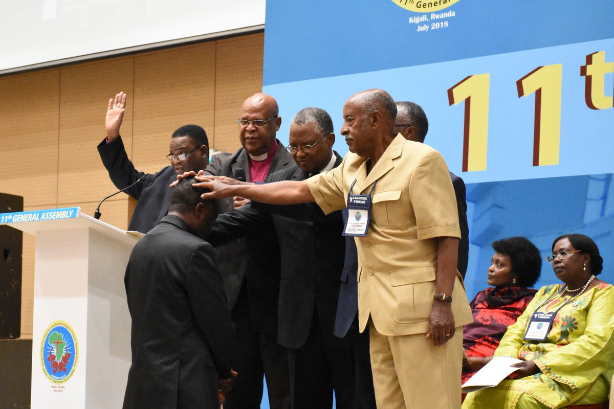 AaccCeta's tweet photo. Induction of the new AACC General Secretary, Rev. Dr. Fidon Mwombeki into office  #DignityFirst #11thGA @fmwombeki https://t.co/wh92ok4dde