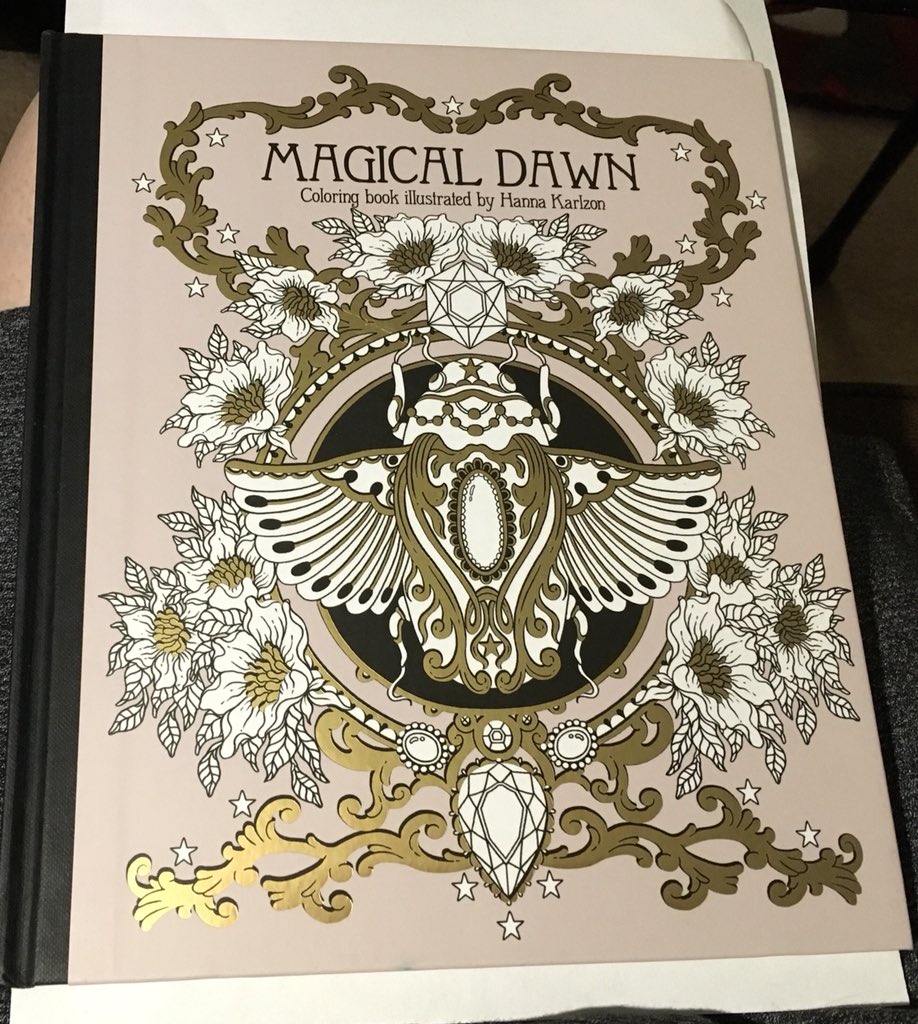 WIP from Magical Dawn by Hanna Karlzon : r/AdultColoring