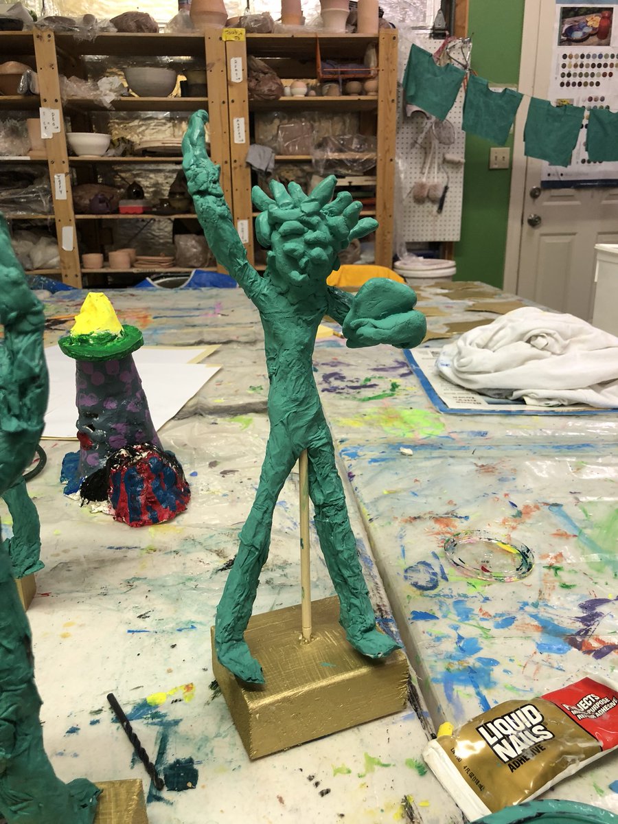 MegFoster13's tweet photo. There is so much magic that happens in a week! @ArtHausStudio #summerartcamp #artteacher #LadyLiberty #K12ArtChat #artclasses #midlothianva #artcamp #lovethislittlejobofmine https://t.co/JktlyQByK6