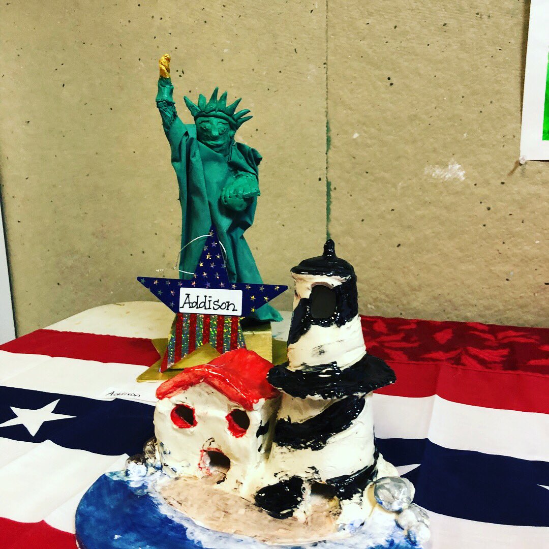 MegFoster13's tweet photo. There is so much magic that happens in a week! @ArtHausStudio #summerartcamp #artteacher #LadyLiberty #K12ArtChat #artclasses #midlothianva #artcamp #lovethislittlejobofmine https://t.co/JktlyQByK6