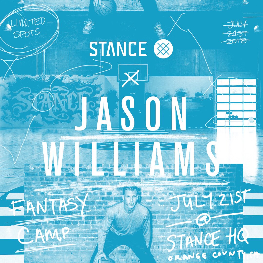 July 21 <a href="/stance/">Stance</a> will be hosting my fantasy 🏀 basketball camp!! Email JWillinfo55@gmail.com for details!!