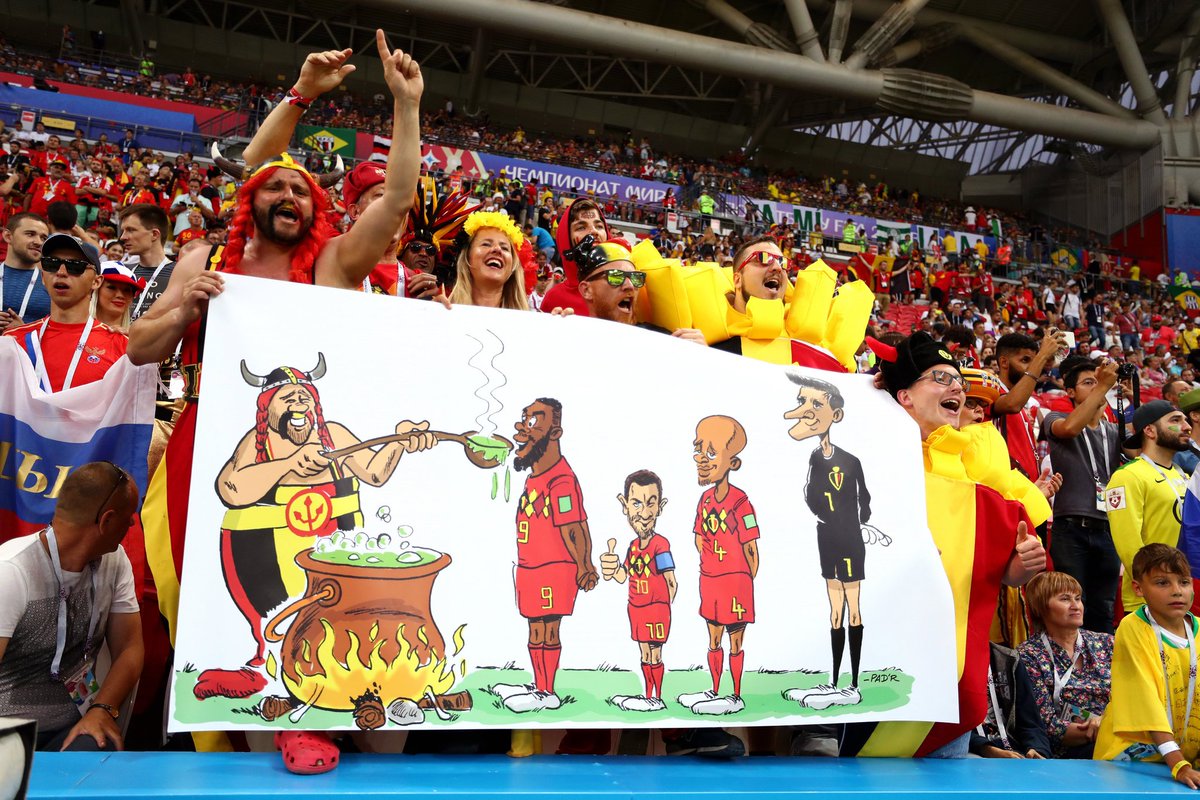 🇧🇪🇧🇪🇧🇪 THIS IS @Belgianfootball
HISTORY ! 😍

#REDTOGETHER we believe in ourselves, chasing our dreams ! Oh how we love this game and our fans @Fanclub1895 ! Proud to be #BEL ! 🤗

Thx 4 the support all over the 🌍 ! 😘

🔜🆚️🇫🇷🤞😊

#REDTOGETHER 
#WorldCup 
#BRABEL