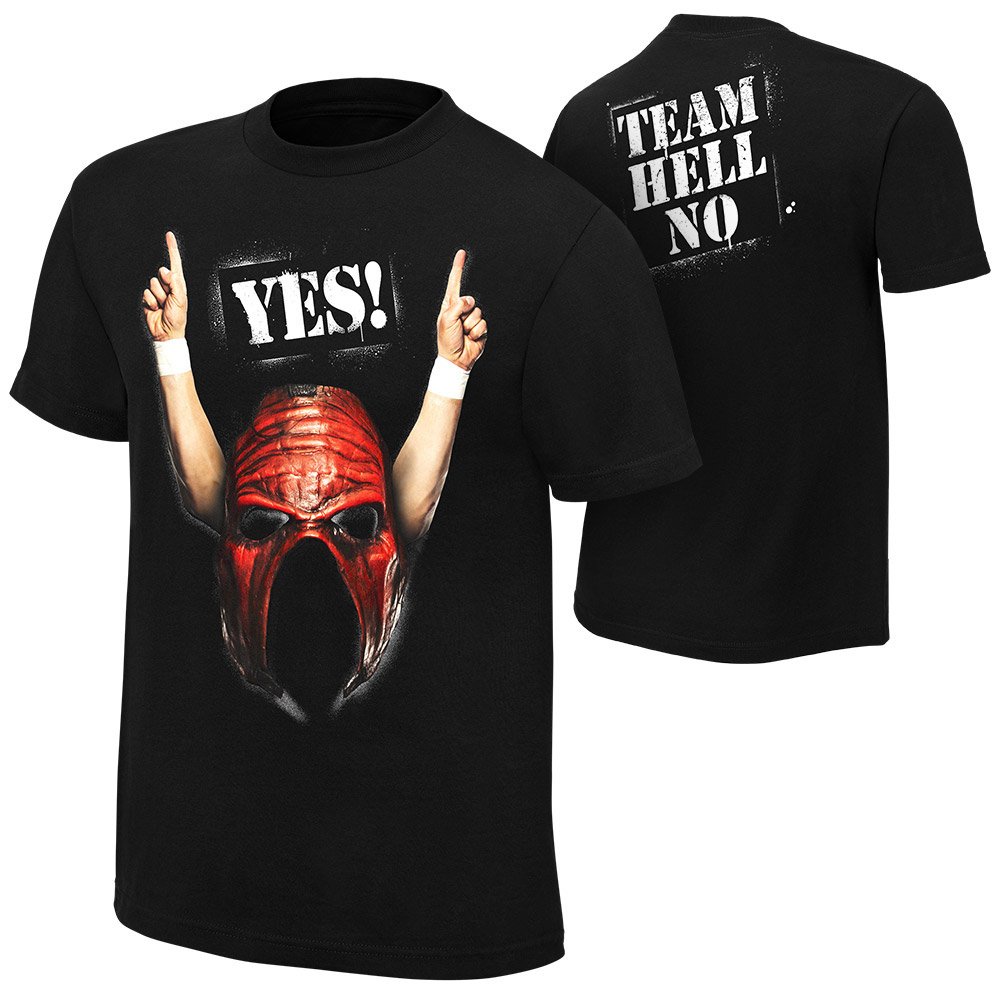 thesteelcage's tweet photo. What is this abomination?
Just say NO to WWE’s official #TeamHellNo shirt. Take a look at our header image. Want that instead? Hit us up, and we’ll help you out. Not selling them, but they’re available.
#TeamFriendship #TeamHellYes #YesYesYes #NoNoNo https://t.co/YzDktkYhAi