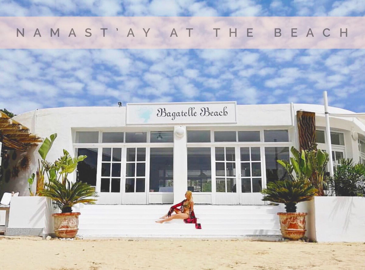 This weekend... Namast’ay at the beach ✌🏼 #BeBagatelle