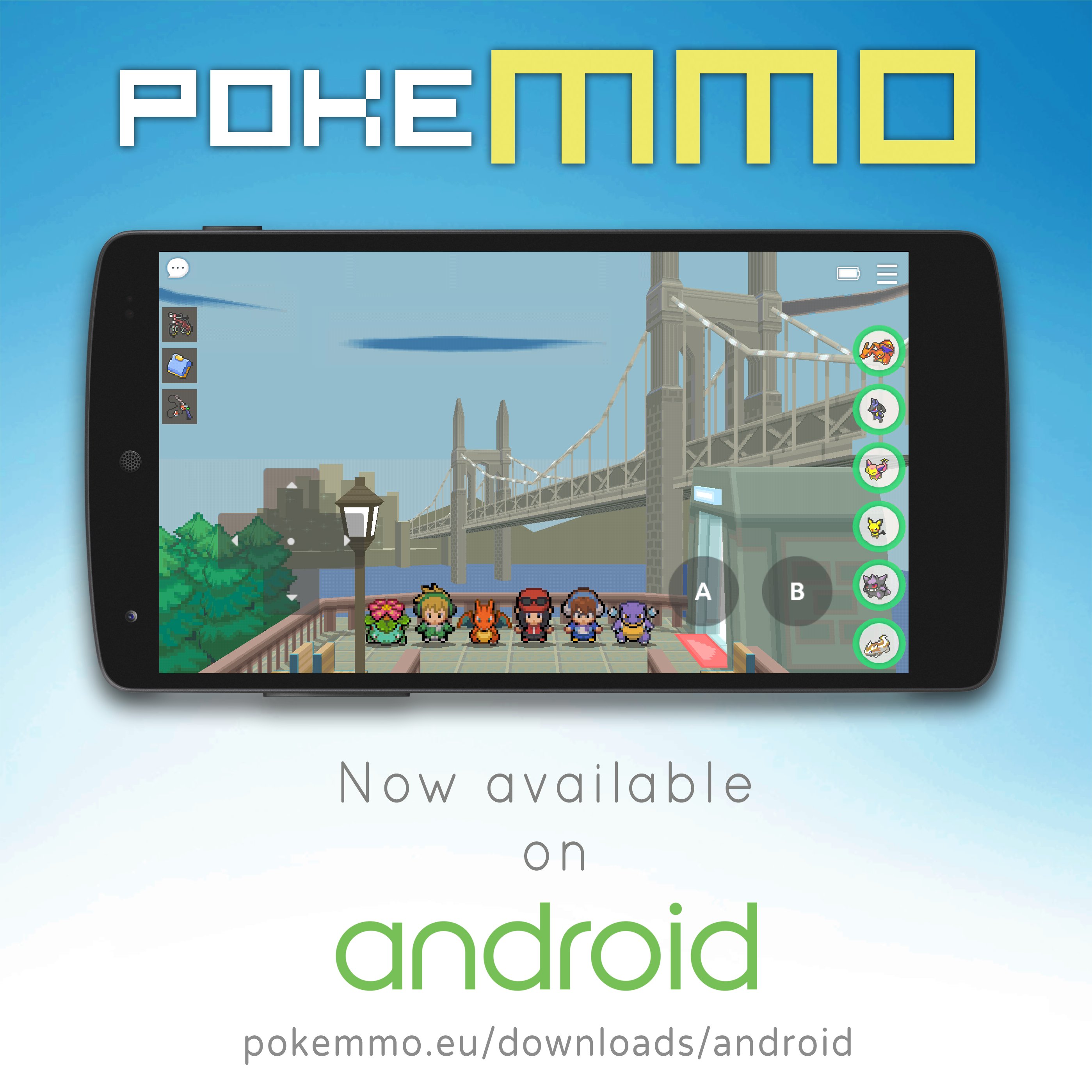 PokeMMO - Greetings Trainers! PokeMMO is now available to play on