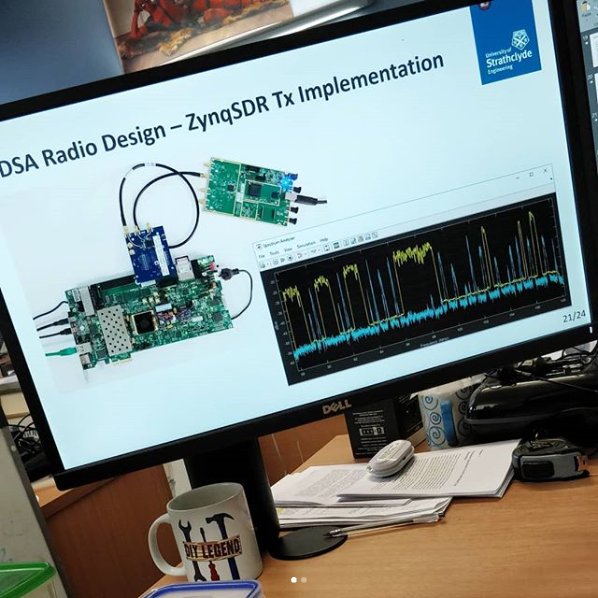 kbarlee's tweet image. MAJOR PhD BREAKTHROUGH! 💻📡🎉 For the last 2 years I have been building a #5G #dynamicspectrum radio PHY layer, which is able to automatically scan the spectrum, identify available bands, and then start transmitting (and receiving) in them.