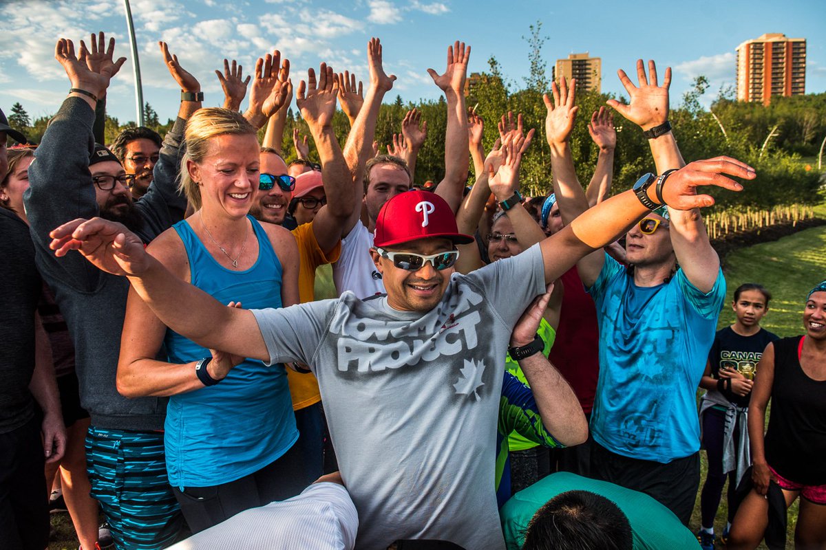 csorbapaints's tweet photo. With the help of a spectacular sunrise @NadreamC fired up the #JOYMob @Nov_ProjectCAN early this morning. #ExploreEdmonton @Nov_Project #justshowup #freefitness #community @CityofEdmonton https://t.co/dYFLgMfiLX