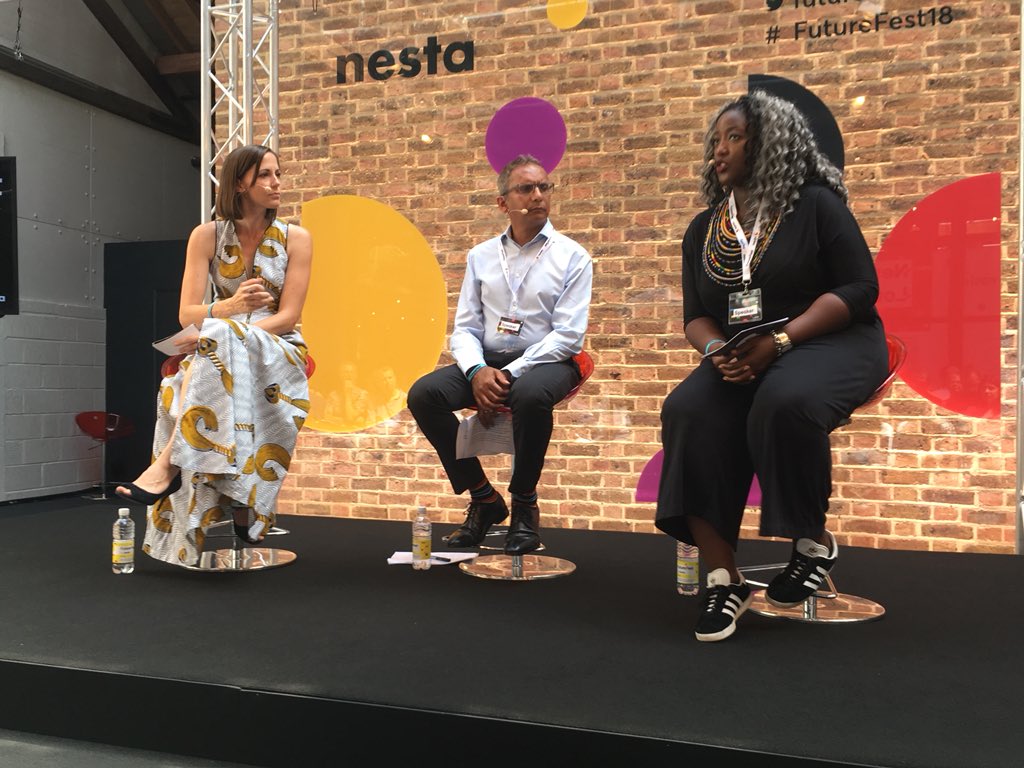 FutureWorkInst's tweet photo. Great that @aimafidon joining the excellent @futurefest @nesta_uk @Stemettes - making sure young people are central to shaping our #futureofwork https://t.co/OqqYfUO3pV