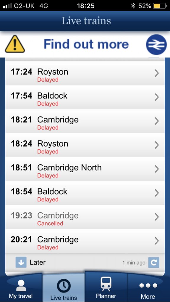 bexwhite15's tweet photo. @TLRailUK another successful day with the new and improved Train timetable #railplan2020 #railfail #didntwanttogohomeanyway https://t.co/AzlloaZs8P