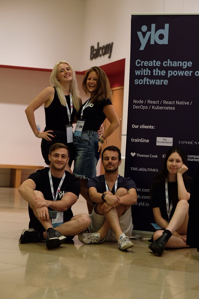 YLDio's tweet photo. Had the best time at the #TLTechSummit18 with the @trainlineteam today πππ https://t.co/FwawkagUsU