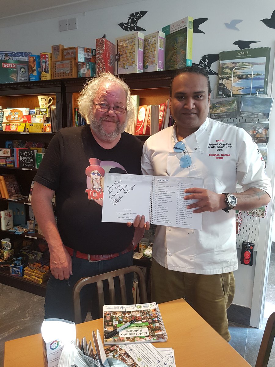 chefstevegomes's tweet image. My first signed copy of the recipe book really pleased to see some beautiful people here it just made my day! @CeriHarris4 @Velindre @octave