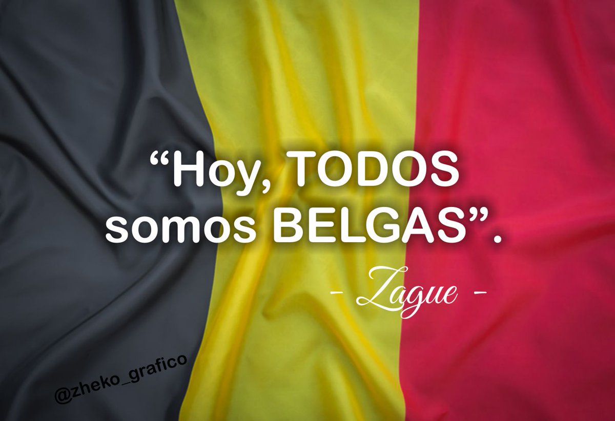 zheko_grafico's tweet photo. "HOY TODOS SOMOS BELGAS" - Zague - @LRZague #ZagueVideo #zaguegate #zaguechallenge @Belgianfootball #Bel #Belgica #brasilvsbelgica #BrasilBelgica https://t.co/OV0I3yY3Jq