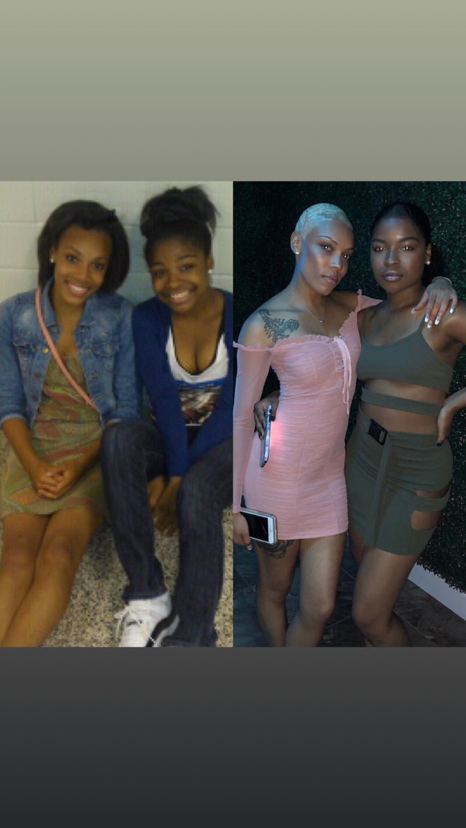 Leah_TheGoddess's tweet image. SIS!! 😍😍 #GloUp #ThenandNow #7yearsLater #Loyalty #EA6 #friendship