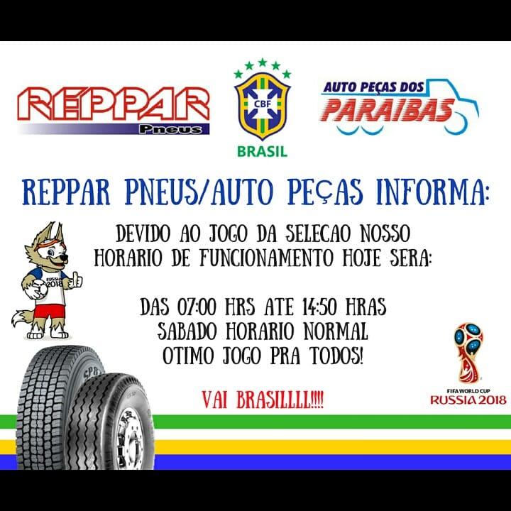 RepparPneus's tweet photo. Informativo horário de funcionamento!
🇧🇷⚽🇧🇷 https://t.co/9oFSaSVPT7