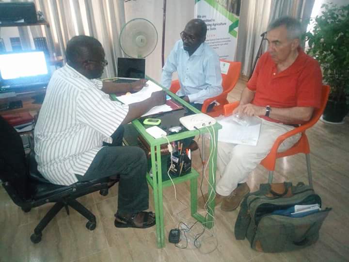Kadpmc's tweet photo. Mr. @ChrisGaiya2 the M.D of @Kadpmc received on courtesy visit Mr. Chris Grace of Bees Abroad a United Kingdom based Charity Organization and Mr Idris of Beekeeping Extension Services Nigeria for the purpose of developing Beekeeping in Kaduna State as a tool for Youth Empowerment https://t.co/otnNl2eR8K