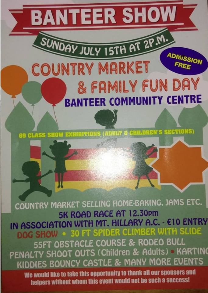 MtHillaryAC's tweet photo. 2 Local Fun Runs coming up in the next few weeks. First is the Banteer Community Centre #5kRoadRace on Sun 15th at 12.30pm. Then on Sun 22nd the @CopeFoundation Kanturk #7MileRun at 2pm. #SupportLocal @banteermacra @Banteer_LyreGAA @ChamberKanturk @kanturkrugby @johnpauloshea1 https://t.co/YCyEsle5lR