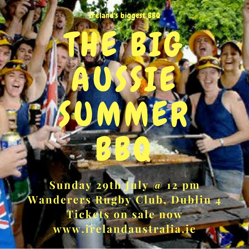 IAAssociation's tweet image. The Big Aussie Summer BBQ - 29th July in #Dublin  get your tickets here: tinyurl.com/y7rskb4z  - Bring your stubby holders! @AusEmbIre @AusChamberIE @Australia #aussiefun #AussieMan #aussiebbq #Australia #aussiesinireland