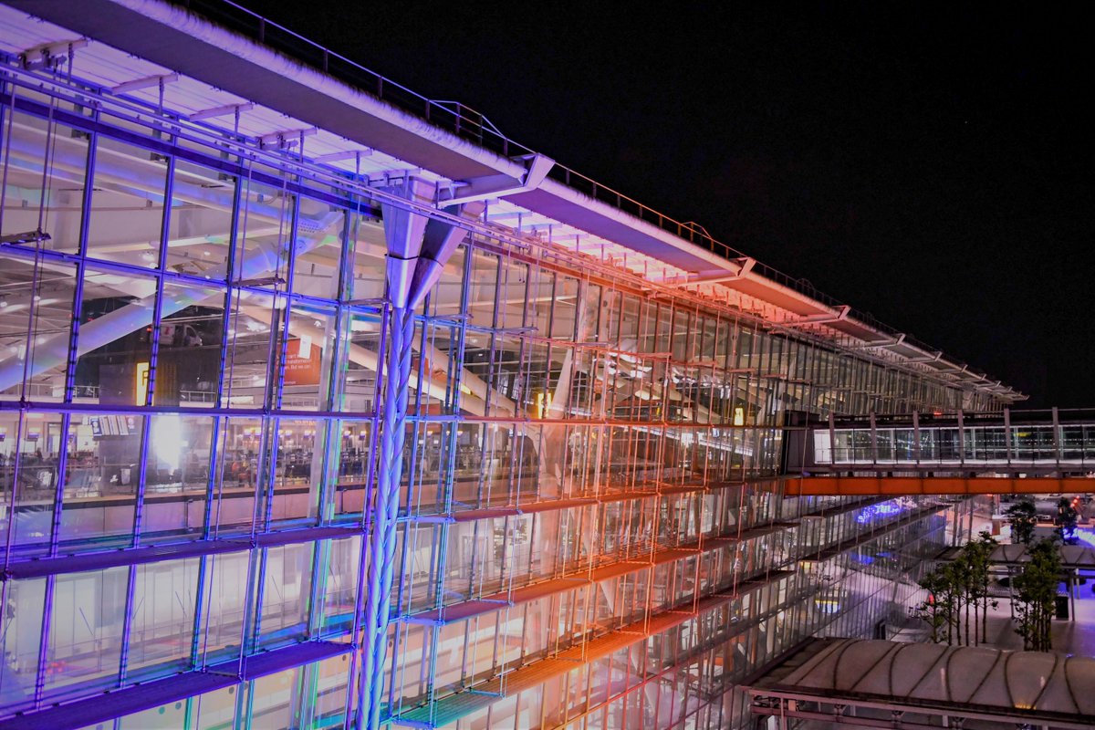 Our Engineering team turned T2 and T5 🏳️‍🌈 this week, ready for <a href="/PrideinLondon/">Pride in London</a>! 

Keep an eye out if you're travelling through, and don't forget to tag us - #HeathrowPride! ❤️ #pride