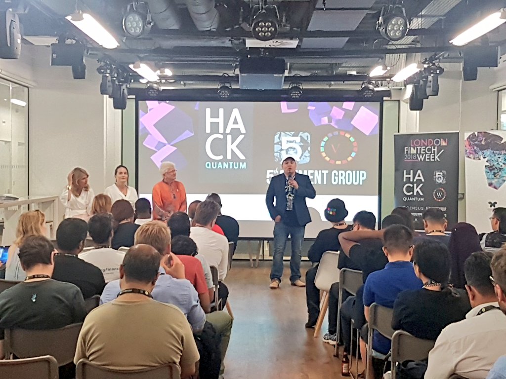 ElipsesHQ's tweet image. Kick off of the @DecadeOfWomen #HackQuantum to start #londonfintechweek with @5thelementgrp 

#fintech #decadeofwomen