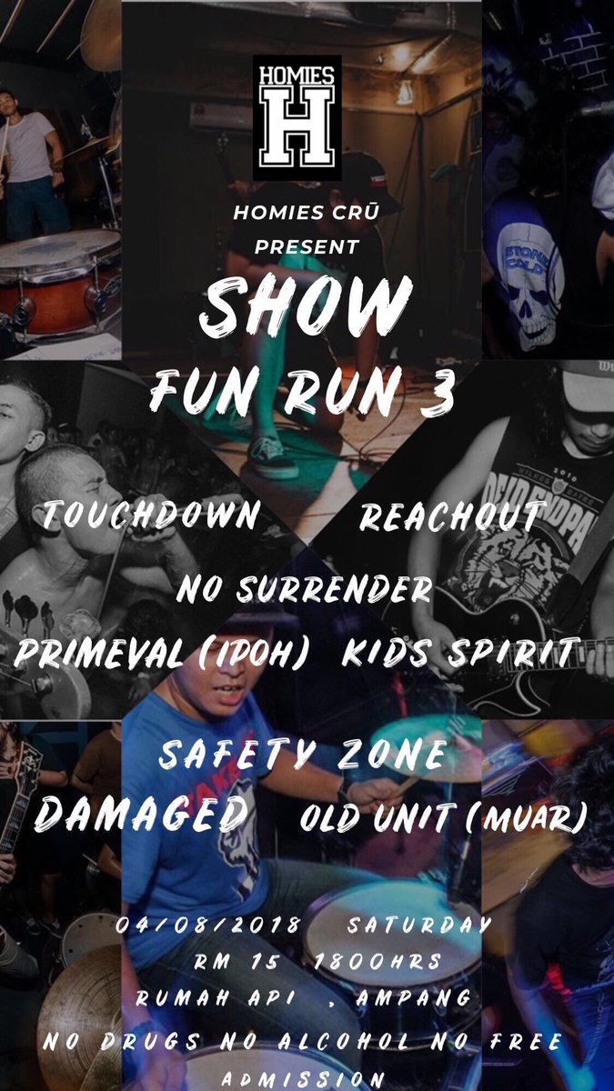 Homies CRÚ comeback dengan FUN RUN 3 pada 4 August 2018 di Rumah Api Menara MPAJ Ampang .