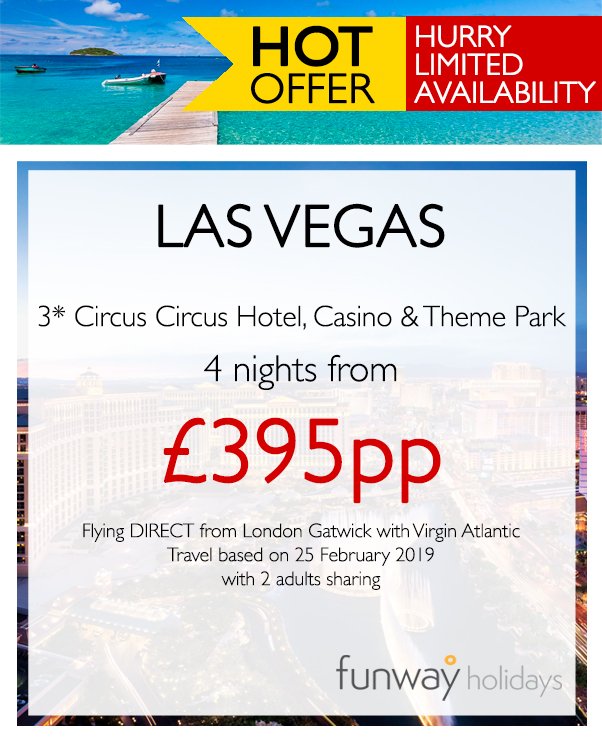 #WOW 

#Vegas #LasVegas #Nevada #Circus #HoneyMoon #Stag #Bargains #Travel #tourism #USA #holidays #holiday #bargain #FridayFeeling
