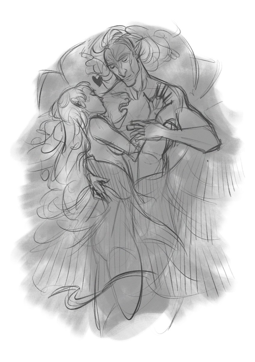 I really need more Abelas in DA4 pls. For now, I'll just continue to sketch him (and wonder what his hair is). #illustration #DragonAge #characterdesign #sketch 