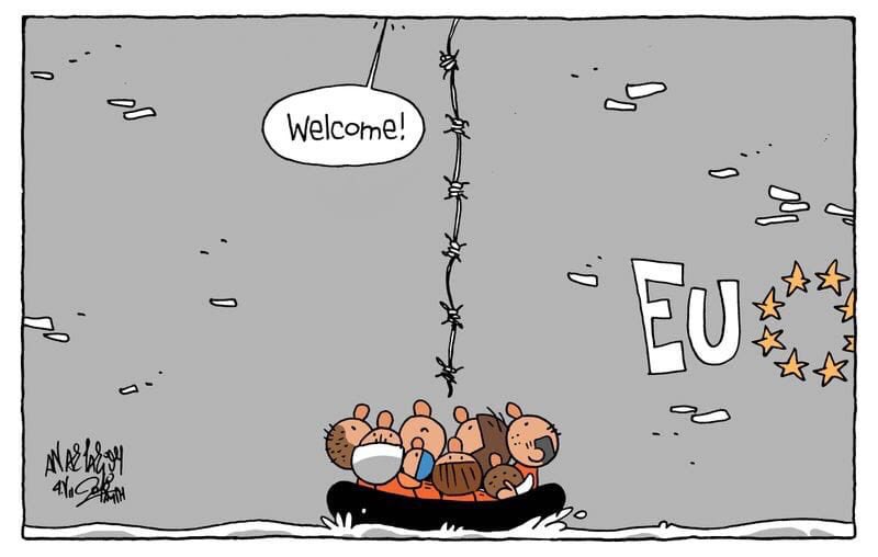 sasun_sasan's tweet photo. Welcome
By: Tasos Anastasiou
#openEUborders
#RefugeesWelcome
#fuckborders https://t.co/lgHV4f0zIy