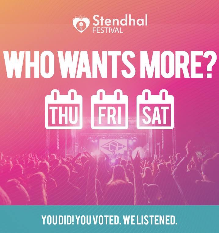Stendhalireland's tweet image. You asked, we listened 🤩🤩🤩 We are opening on Thursday evening. Anyone with a weekend ticket can add as a bolt-on for £15 via stendhalfestival.com/shop #5weekstogo #4weeks6daysforothers TSx 

facebook.com/13954342945124…