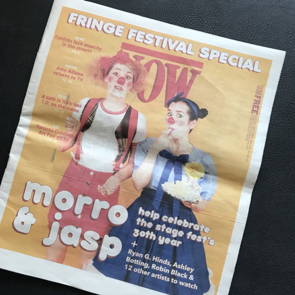 THEATRE CHRISTMAS🤣🎄 
This weeks <a href="/nowtoronto/">Now Toronto</a> features some friends <a href="/letwinka/">Kat Letwin</a> <a href="/AshleyBotting/">Ashley Botting 🇨🇦❤️</a> <a href="/spoonydan/">Danny Pagett</a> <a href="/morroandjasp/">Morro Jasp</a> &amp; their fine Fringe shows! Congrats to all the artist featured, so many shows to see, we’ll meet you at the tent... rink... whatever.
HAPPY <a href="/Toronto_Fringe/">Toronto Fringe</a> ❤️