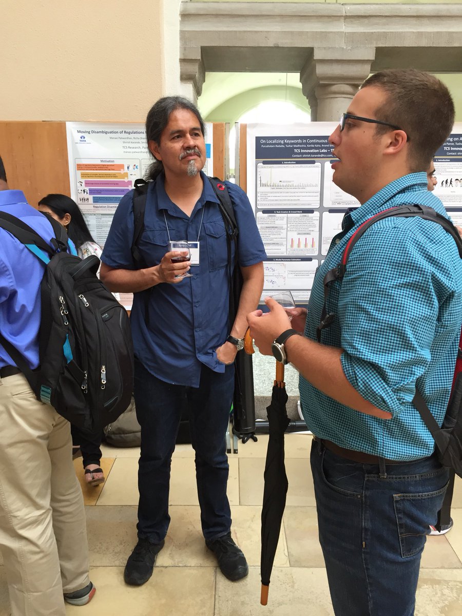 gkazai's tweet image. Poster session at #HCOMP2018