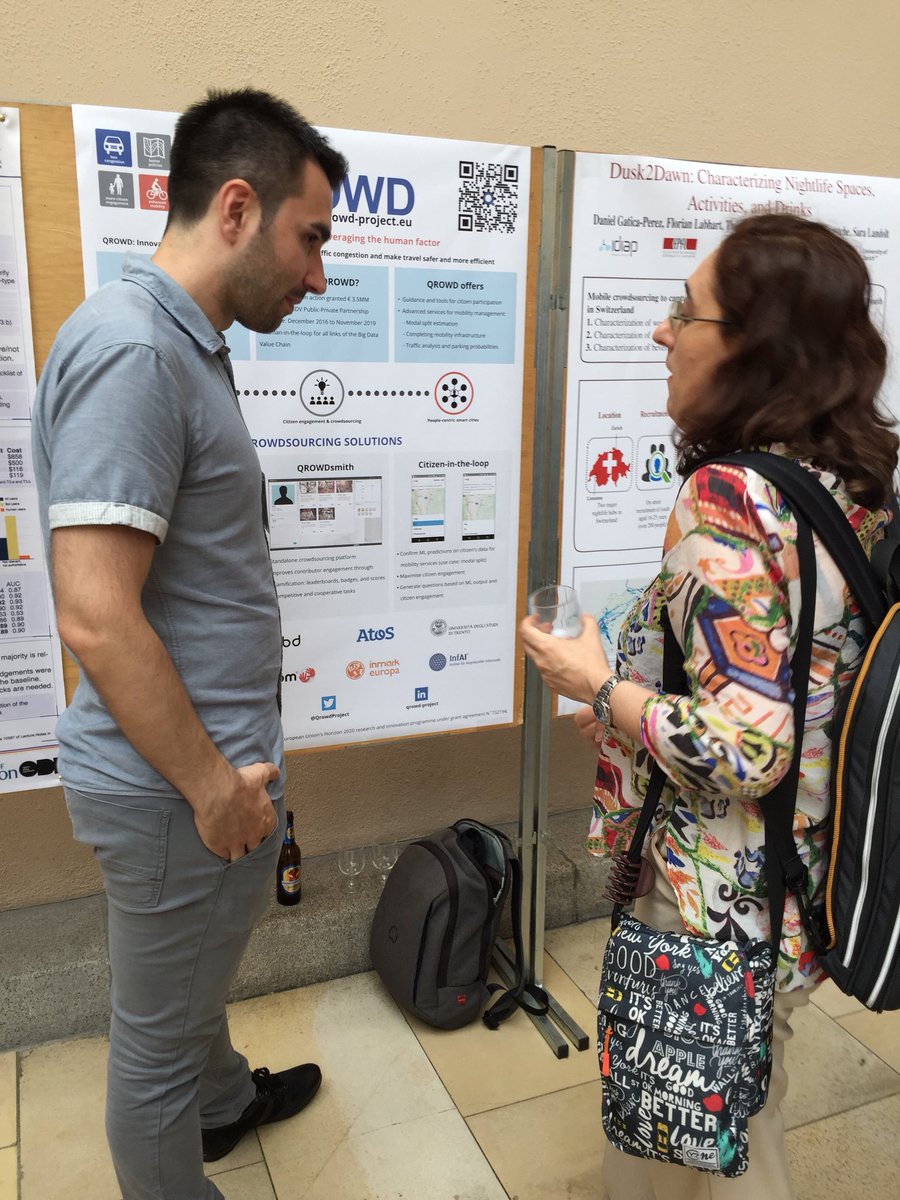 gkazai's tweet image. Poster session at #HCOMP2018