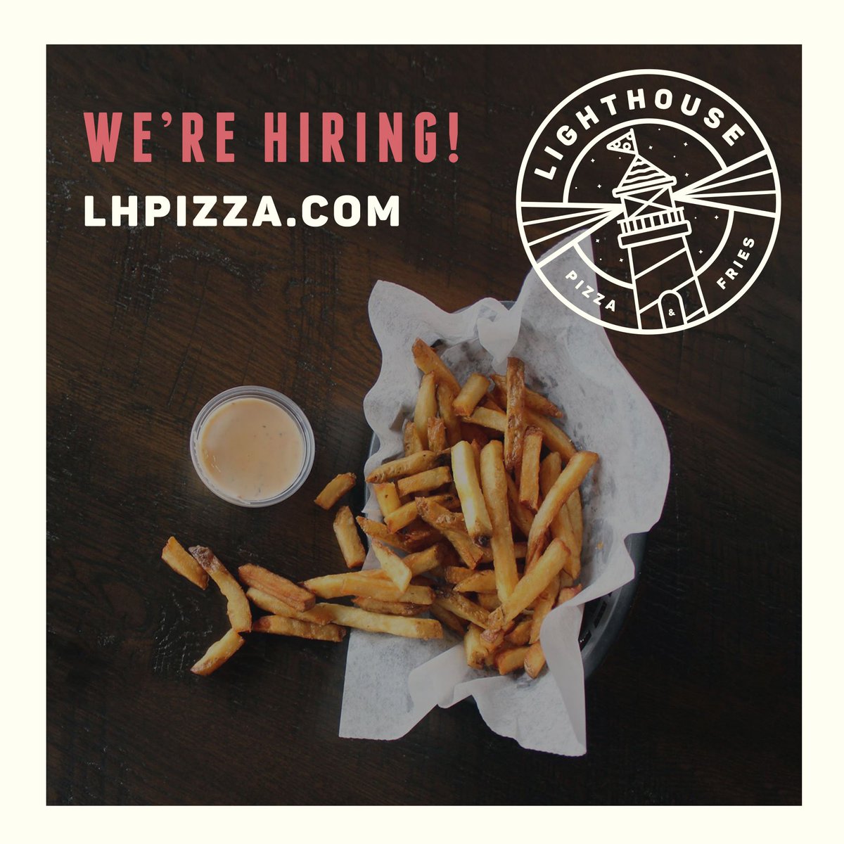 Lighthouse Pizza is now hiring! Interested? Visit lhpizza.com. #TheCapitolDistrict